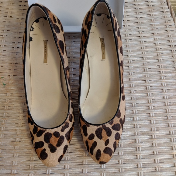 Max Studio Snazzy Animal Print Heels - Picture 1 of 4